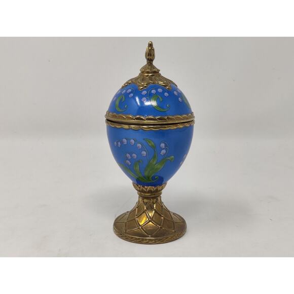 House Of Faberge Musical Egg Lily Of The Valley Dance Of The Sugar Plum Fairy - Picture 1 of 8